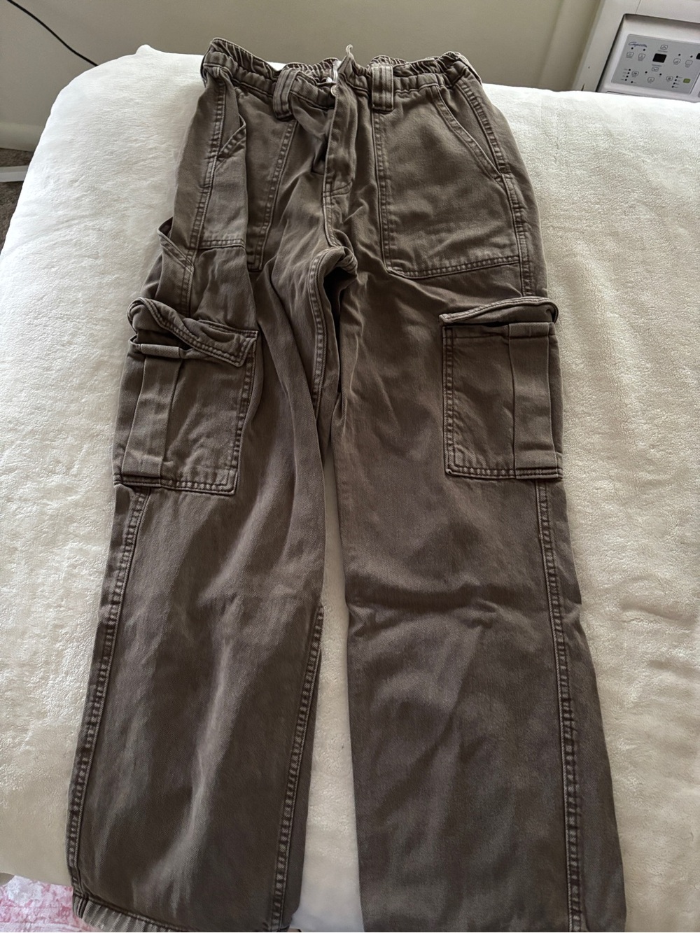 BDG Brown Cargo Pants with Utility Pockets